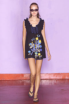 black relaxed sleeveless dress