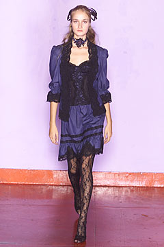 black and blue layered dress with jacket