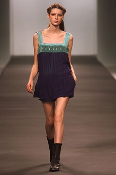 blue unknown sleeveless square-neck embellished mini mini-dress