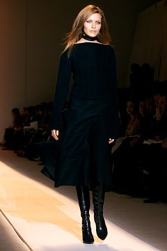 black fitted midi dress with boots