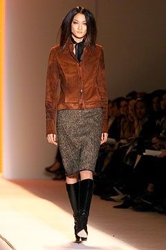 brown suede fitted jacket