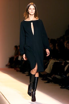 black fitted midi dress