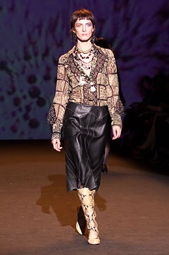 multi silk long-sleeve collared fitted buttoned embroidered shirt