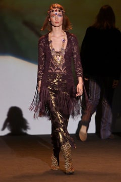 purple lace top with fringes
