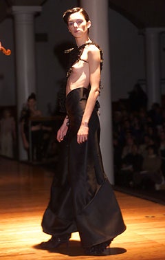black silk sleeveless dress