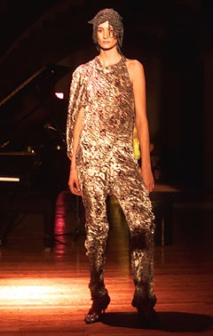 gold metallic fitted jumpsuit