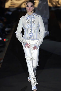 white fitted blouse and pants