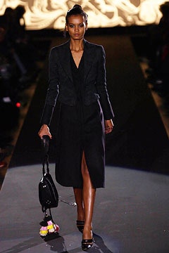 black silk midi dress and blazer