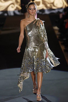 gold sequin asymmetric dress