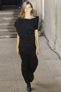 black relaxed off-shoulder jumpsuit
