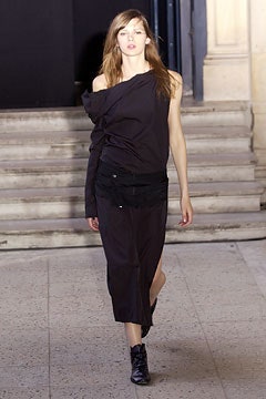 black fitted asymmetric dress