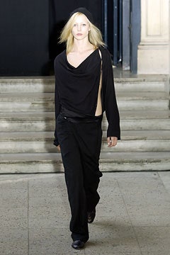 black relaxed top and pants