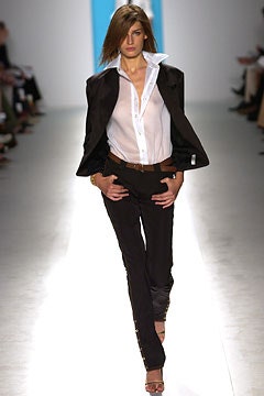black blazer white shirt tailored pants