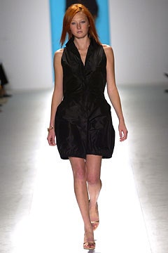 black silk sleeveless dress