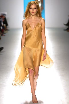 gold silk sleeveless dress