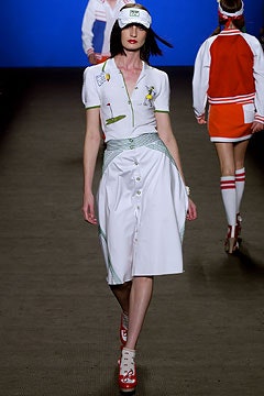 white fitted collared dress