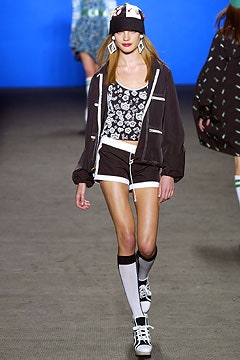 black cotton jacket with printed top