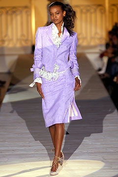 purple cotton long-sleeve collared fitted buttoned midi suit