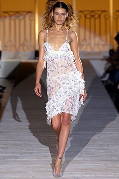 white floral ruffled mini dress