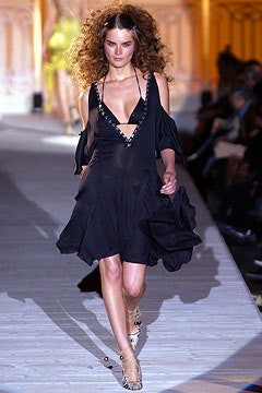 black silk sleeveless dress