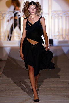 black silk sleeveless dress