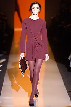 fitted maroon silk mini dress