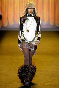 color-blocked fitted top with mini skirt