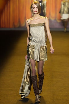 gold silk sleeveless dress