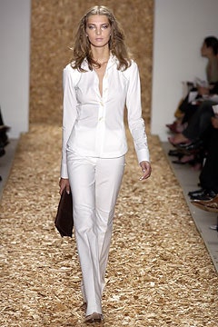 white fitted shirt and pants