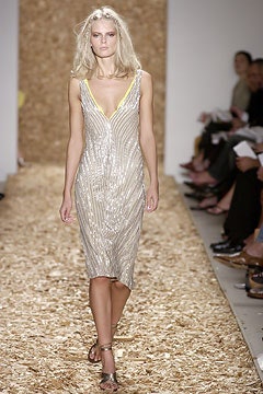 fitted silver sequined dress
