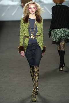 green wool long-sleeve collared fitted layered cardigan