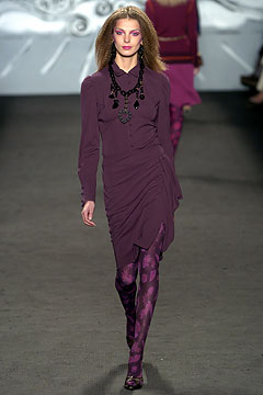 purple long-sleeve v-neck fitted ruched mini dress