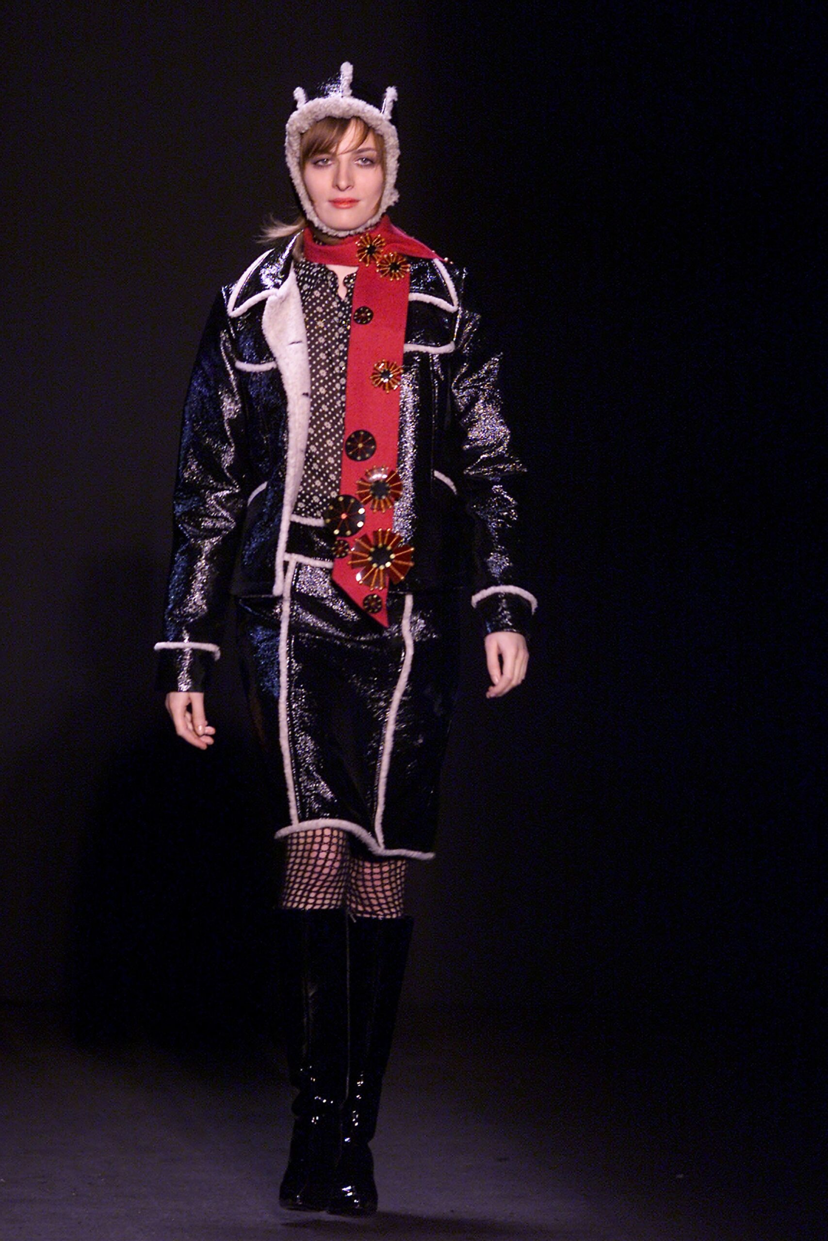 black vinyl fitted mini dress