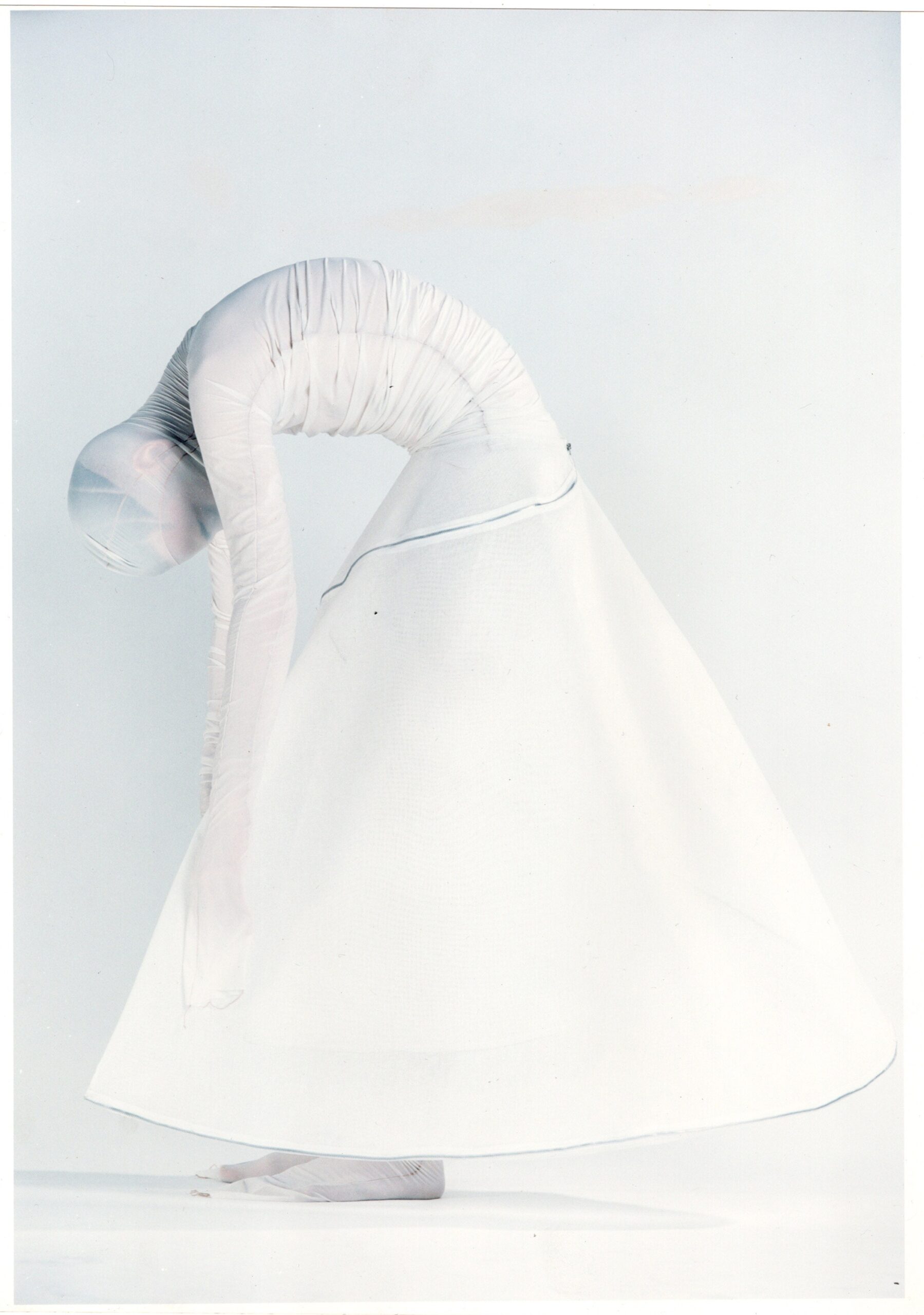 white silk fitted dress