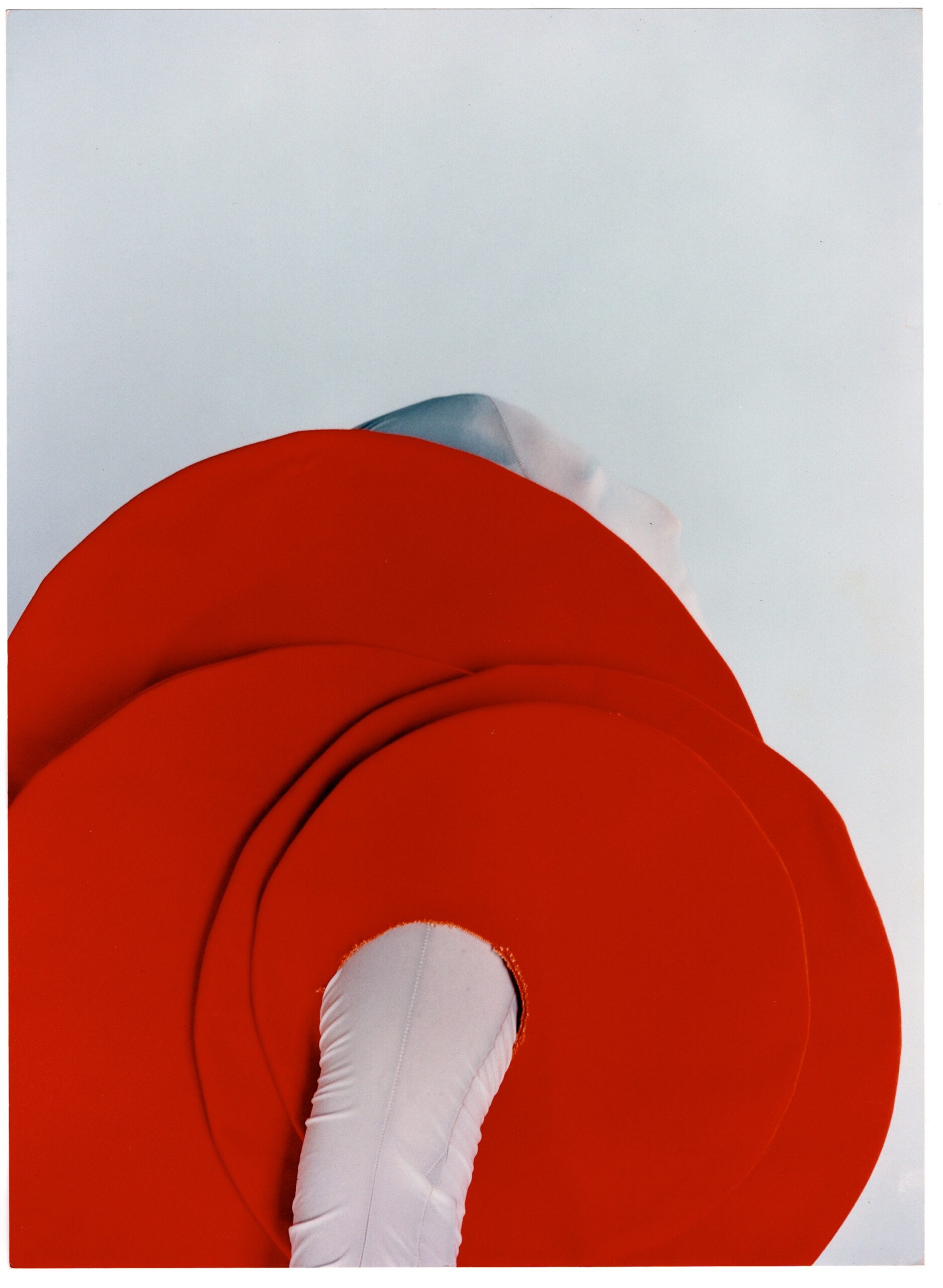 red layered sleeveless dress