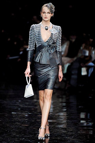 fitted black leather mini dress