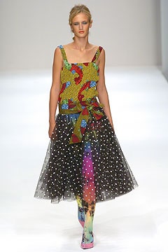 multi cotton sleeveless collared fitted printed top