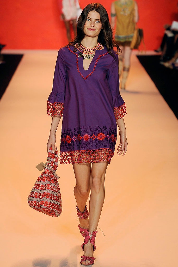 purple embroidered mini dress
