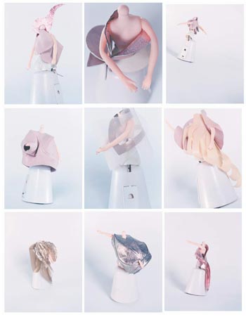 pink silk fitted dress with cape