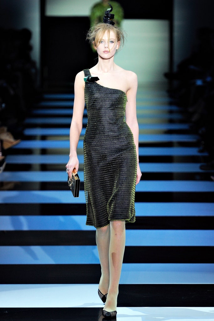 black silk fitted asymmetric dress