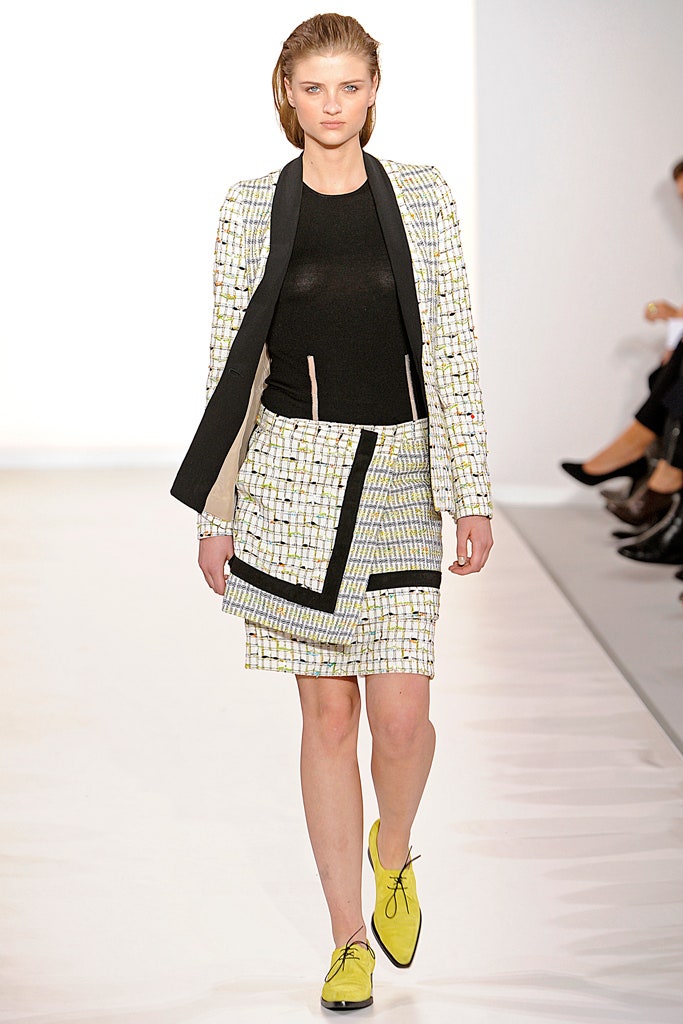 black cotton long-sleeve collared structured buttoned layered blazer
