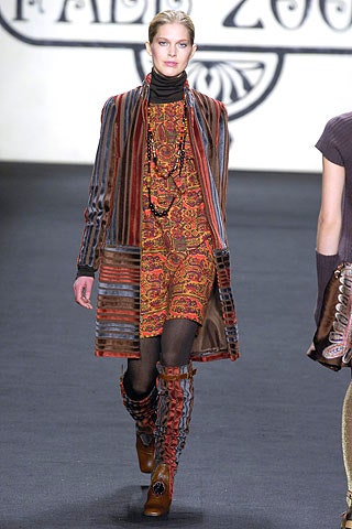 multi-colored layered coat and mini dress