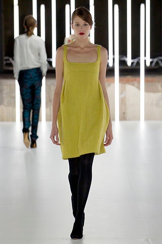 yellow silk sleeveless dress