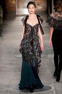 black lace draped maxi dress