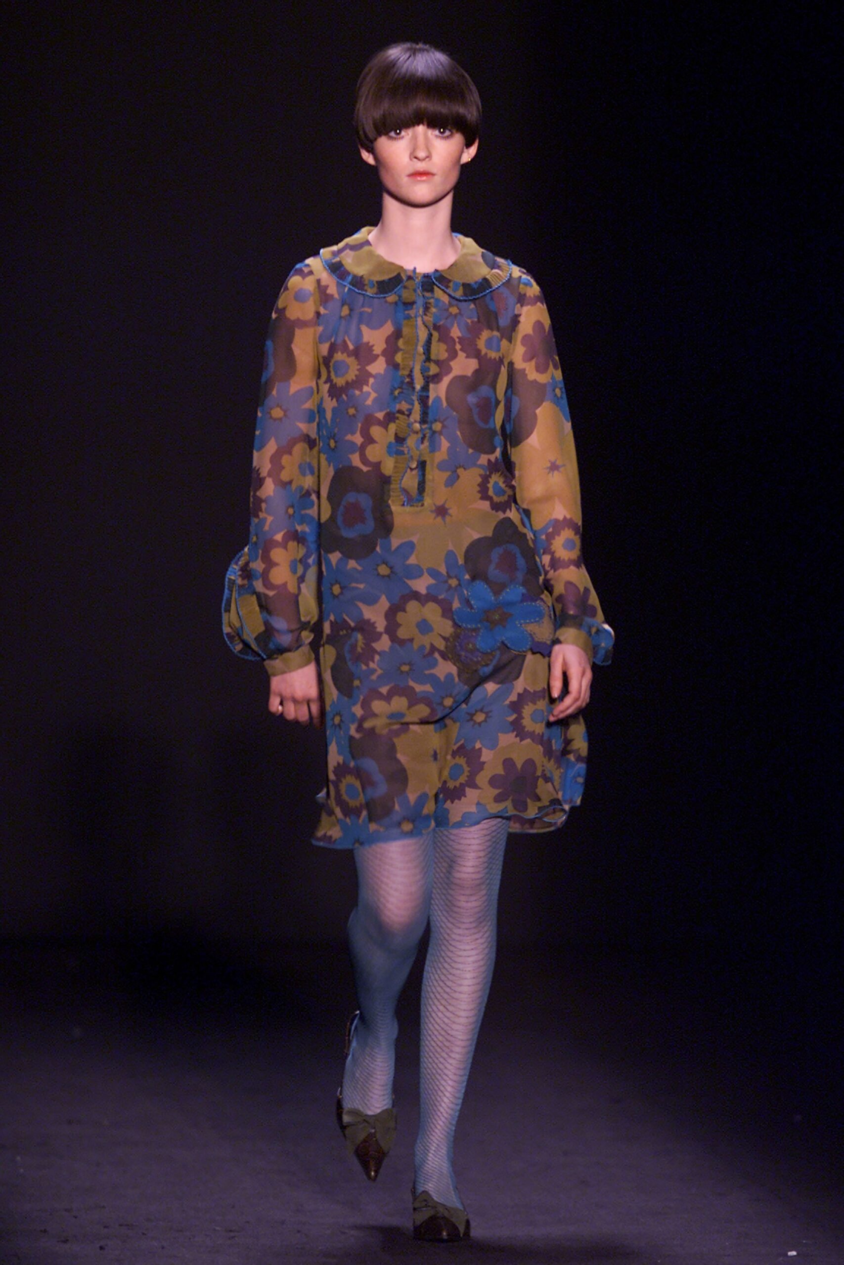 floral chiffon relaxed dress