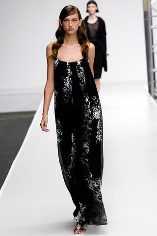 black silk sleeveless dress