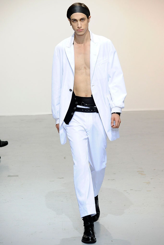 white relaxed jacket and pants