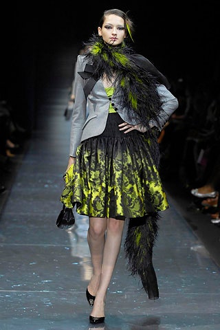 black fur fringed scarf