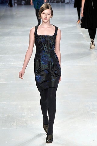 black and blue pleated mini dress