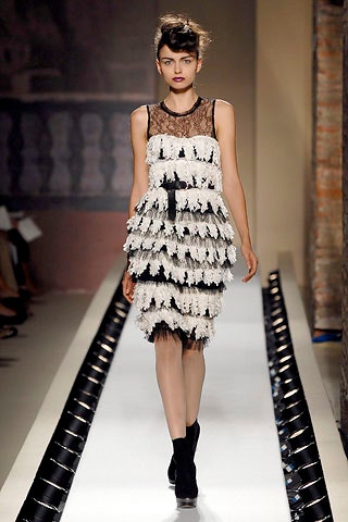 white unknown sleeveless high-neck layered fringed textured mini-dress